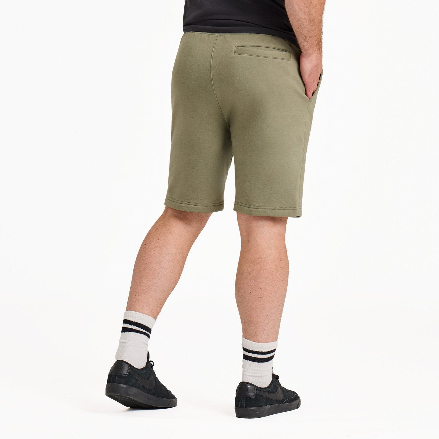 Men's Solid Good Vibes Fleece Shorts