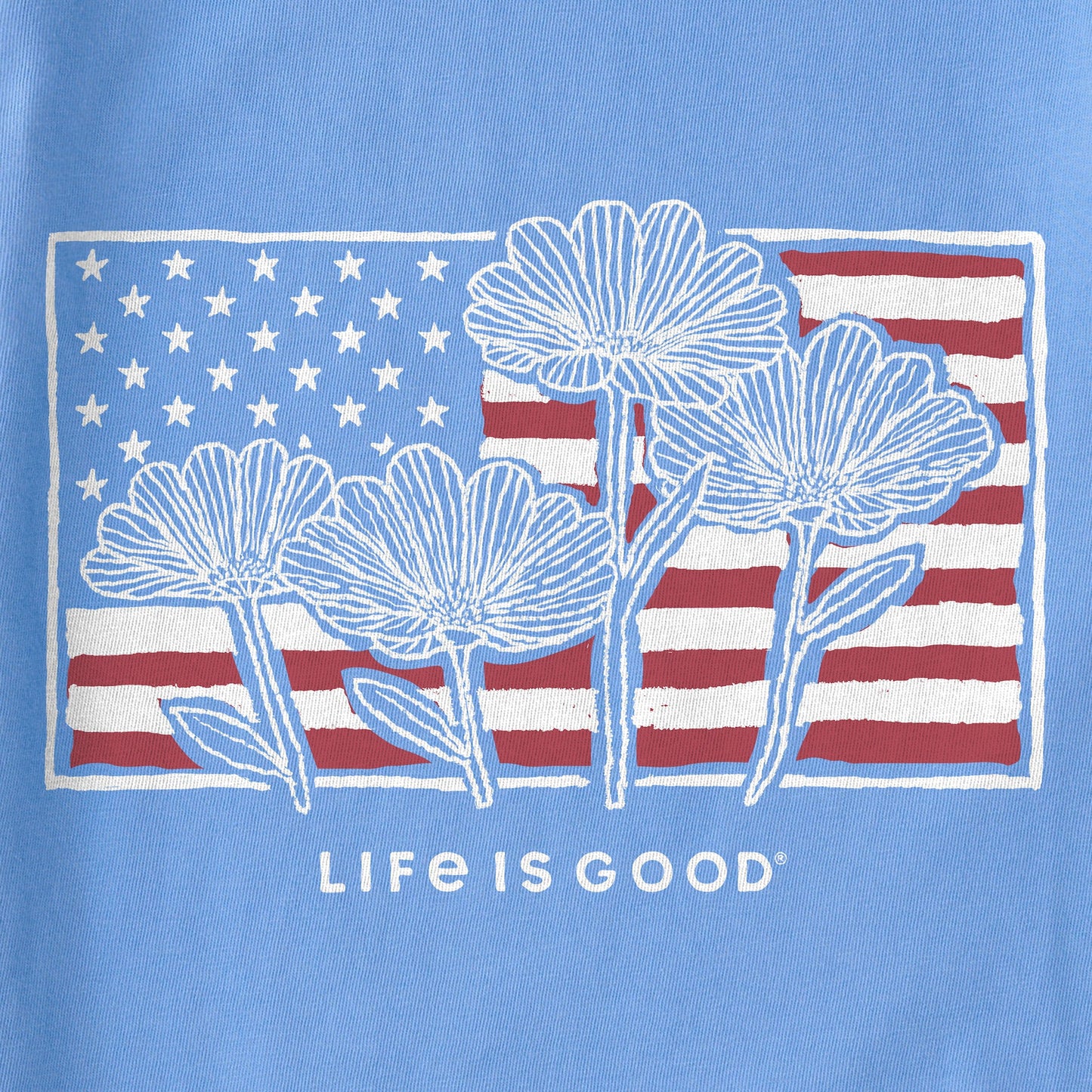 Women's Flower Flag Short Sleeve Tee