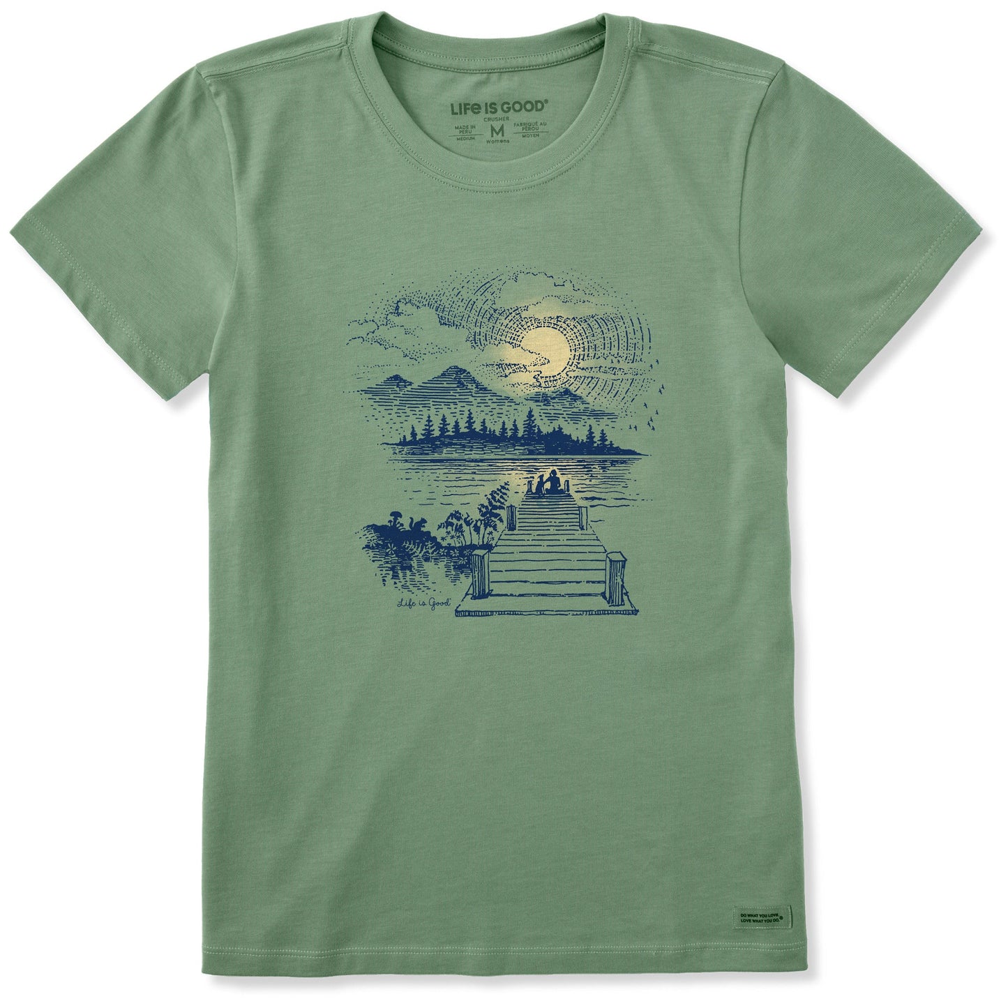 Women's Dock Sunset W Short Sleeve Crusher Tee