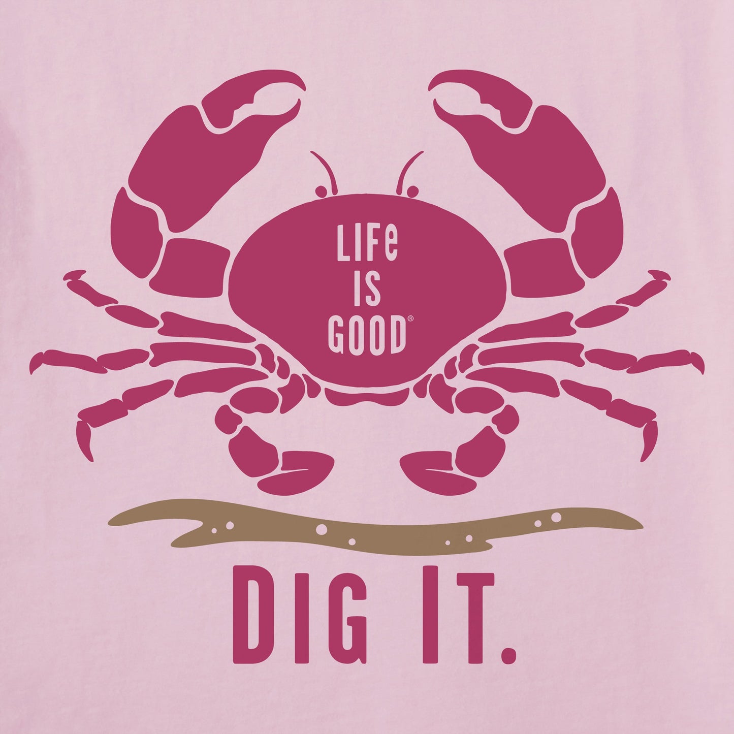 Women's Dig it Crab Short Sleeve Tee