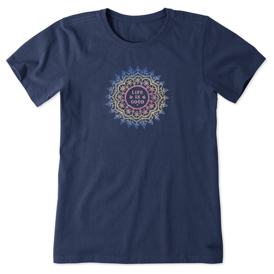 Women's Antique Mandala Short Sleeve Crusher Tee