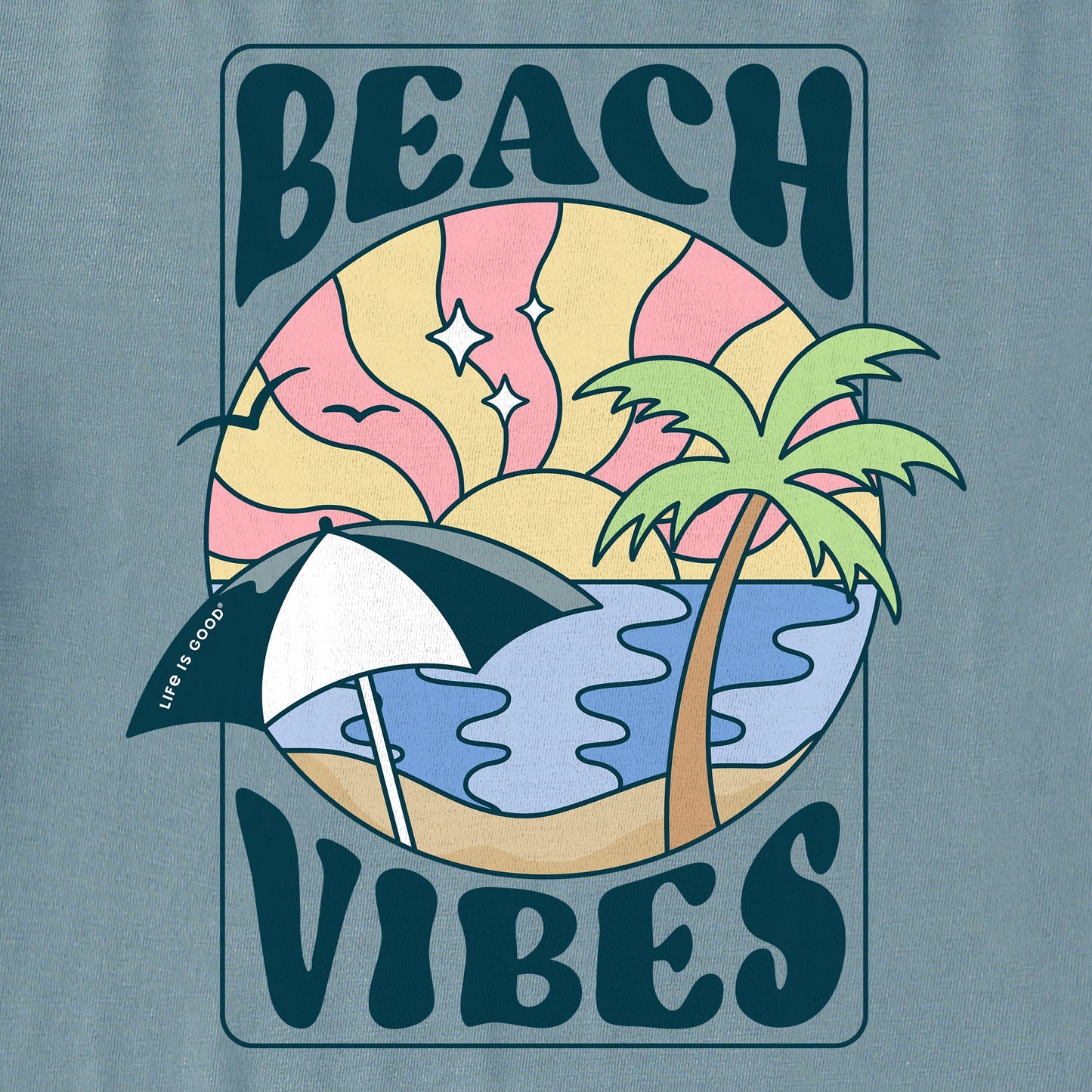 Women's Beach Vibes Short Sleeve Crusher Tee