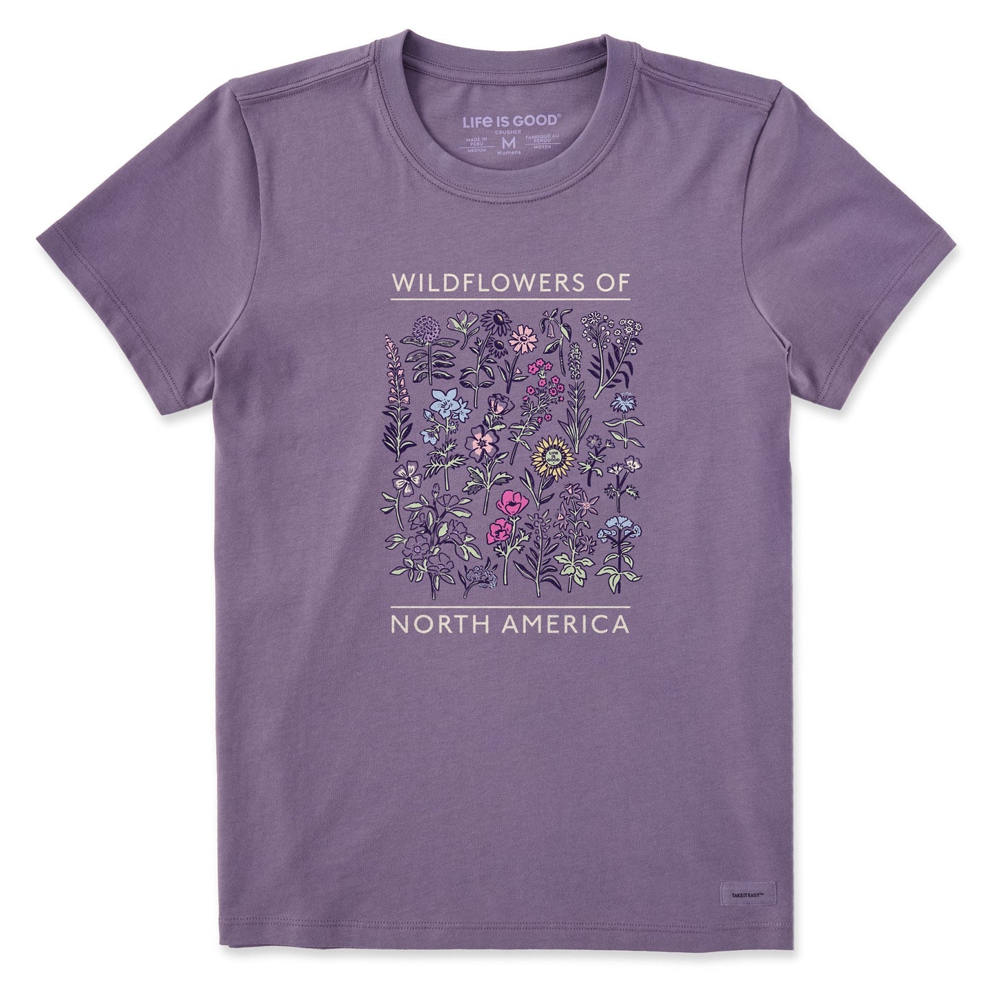 Women's Wildflowers of North America Short Sleeve Crusher Tee