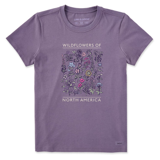 Women's Wildflowers of North America Short Sleeve Crusher Tee