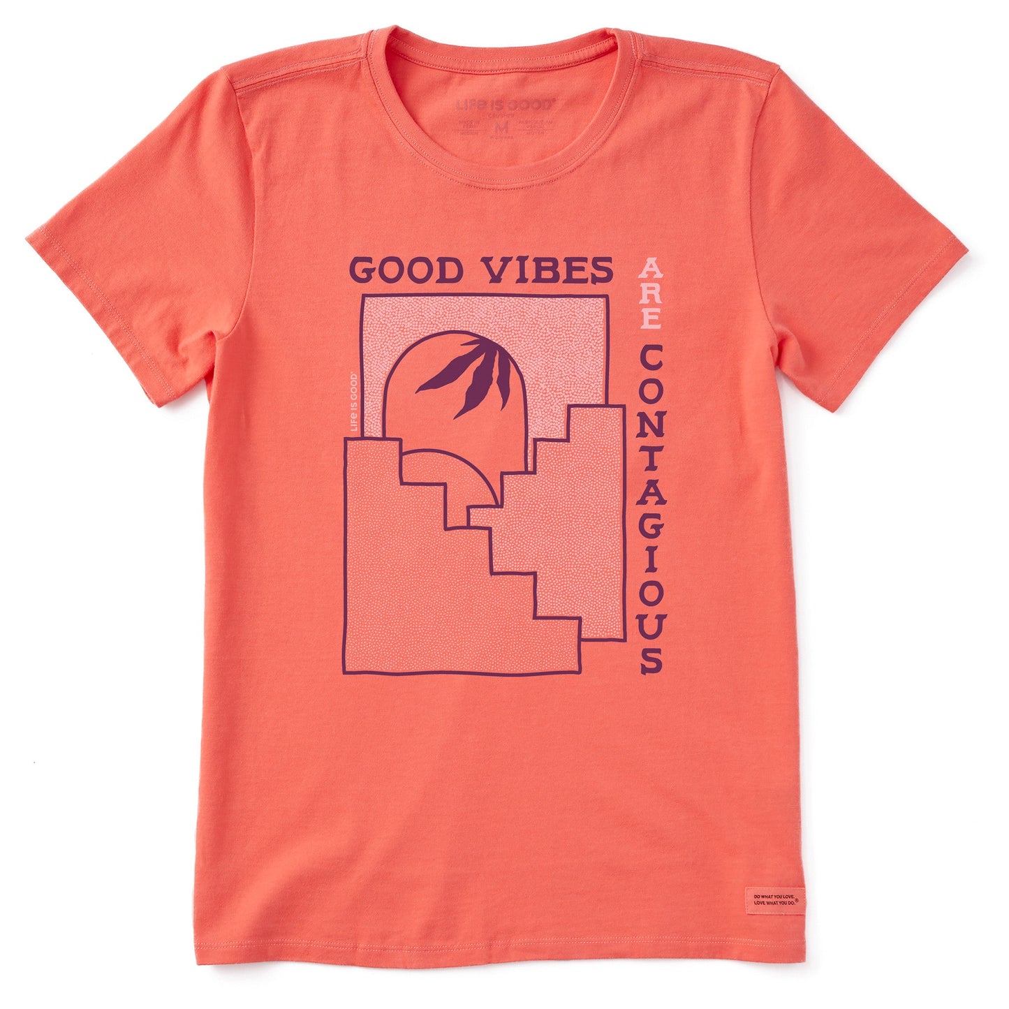 Women's Good Vibes Steps Short Sleeve Tee