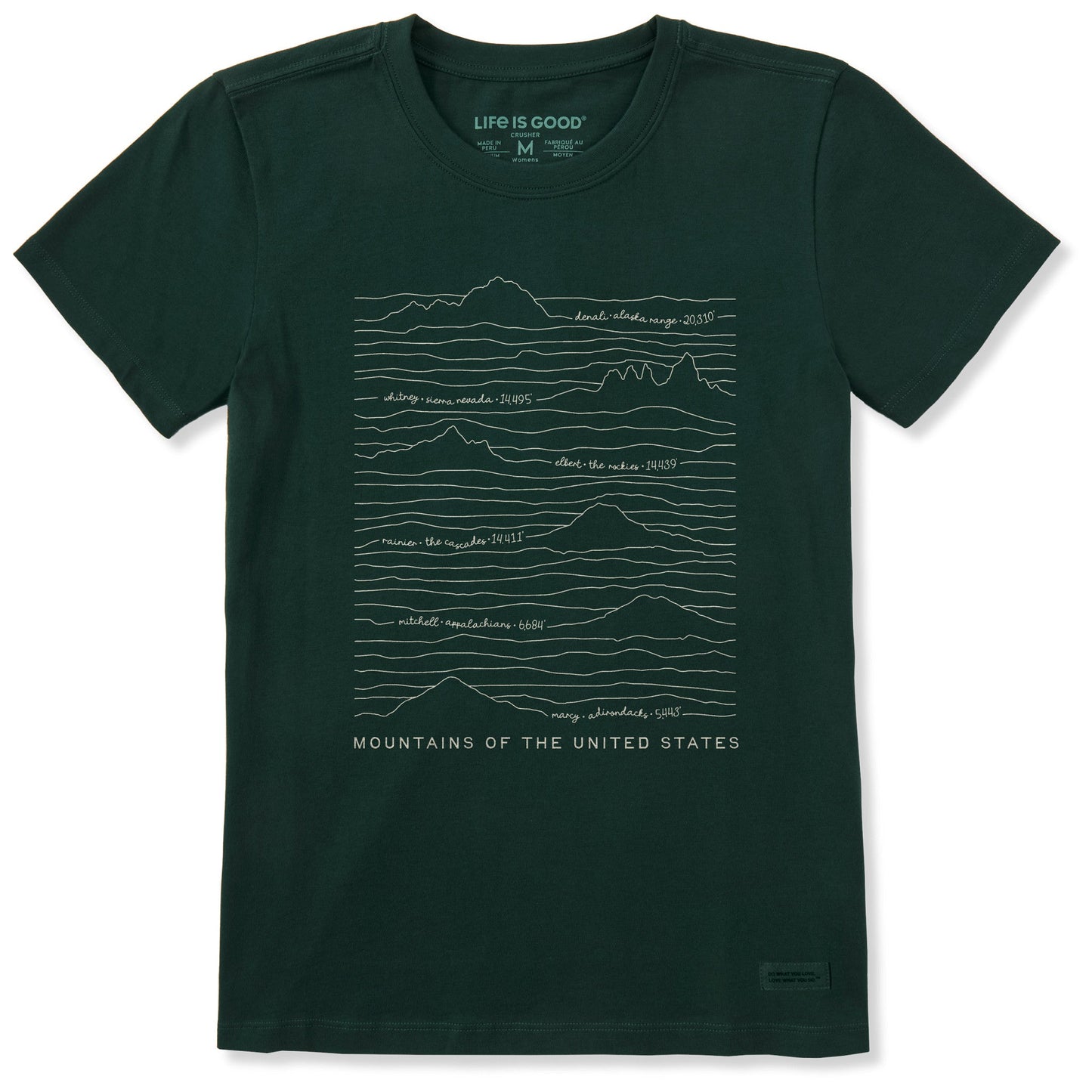 Women's Mountains of the US Short Sleeve Tee