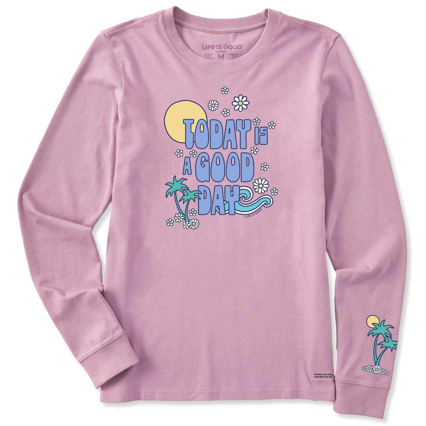 Women's Good Day Long Sleeve Crusher Tee