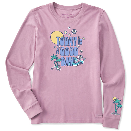 Women's Good Day Long Sleeve Crusher Tee