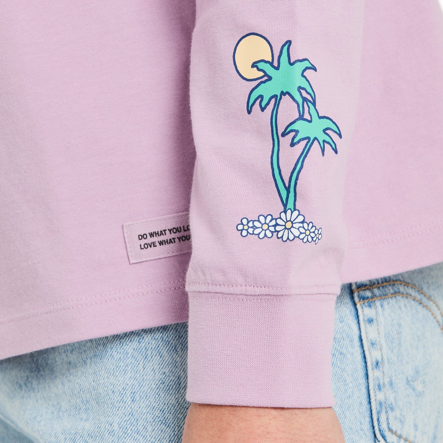 Women's Good Day Long Sleeve Crusher Tee