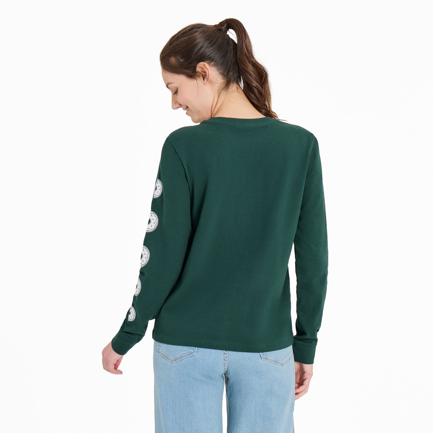 Women's Donut Worry Long Sleeve Crusher Tee