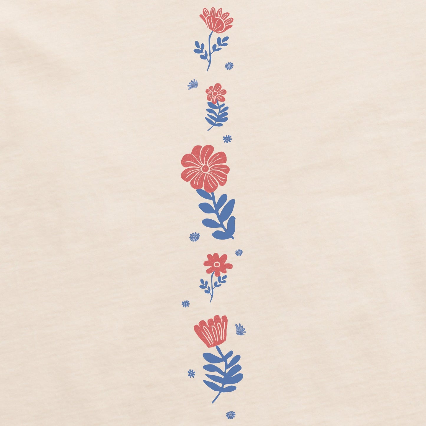 Women's Turn up the Love Flowers Long Sleeve Crusher Tee