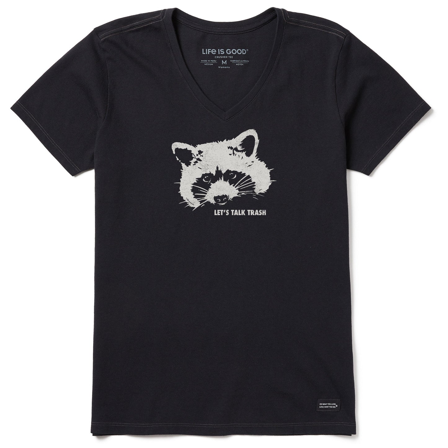 Women's Raccoon Short Sleeve Crusher Vee