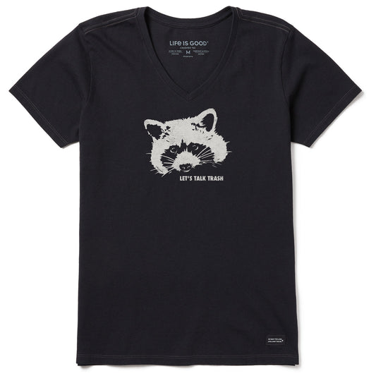 Women's Raccoon Short Sleeve Crusher Vee
