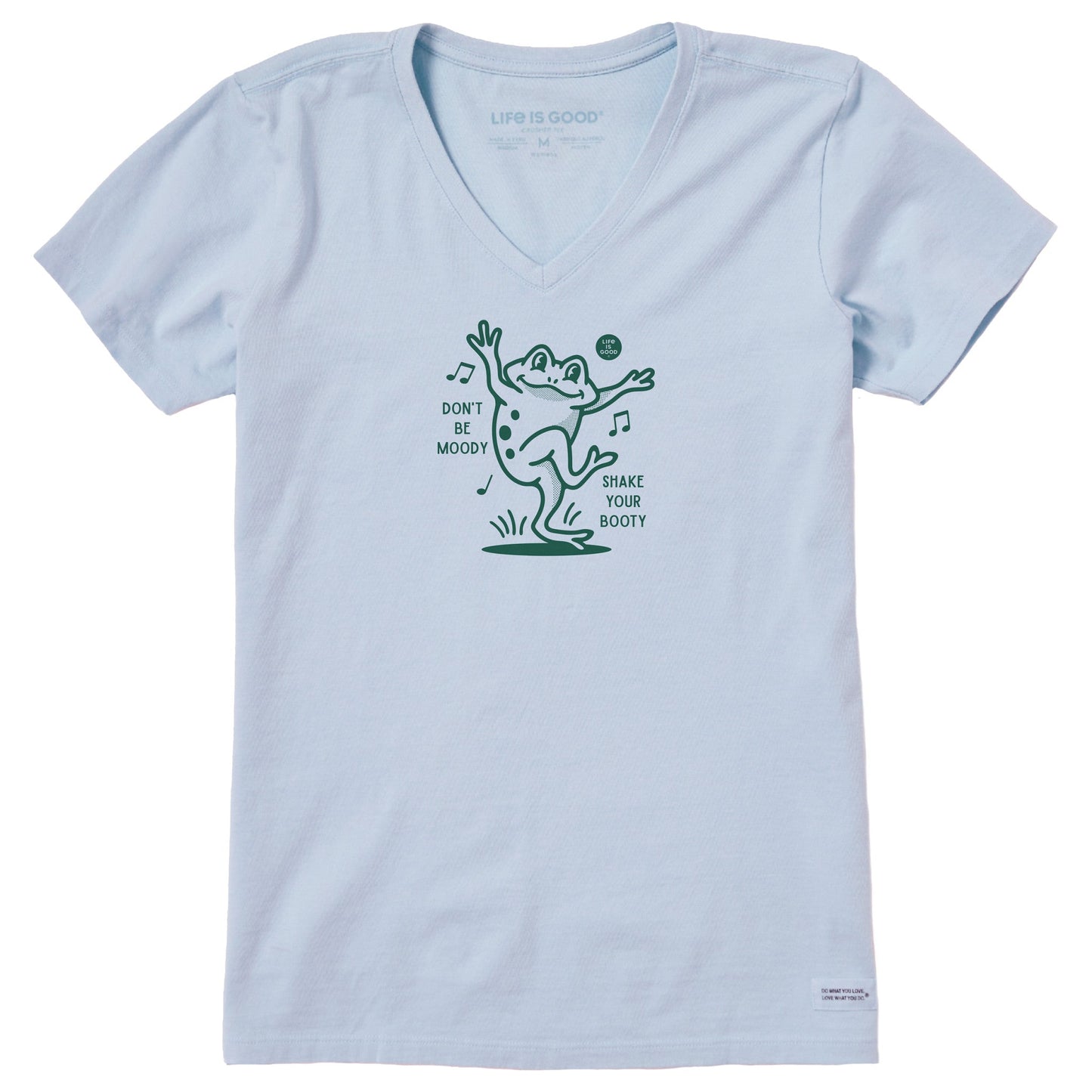 Women's Shake Your Booty Frog Short Sleeve Crusher Vee