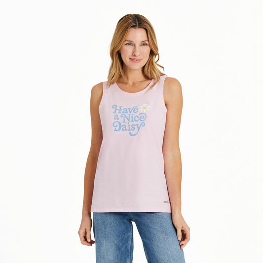 Women's Crafty Have a Nice Daisy Crusher Tank