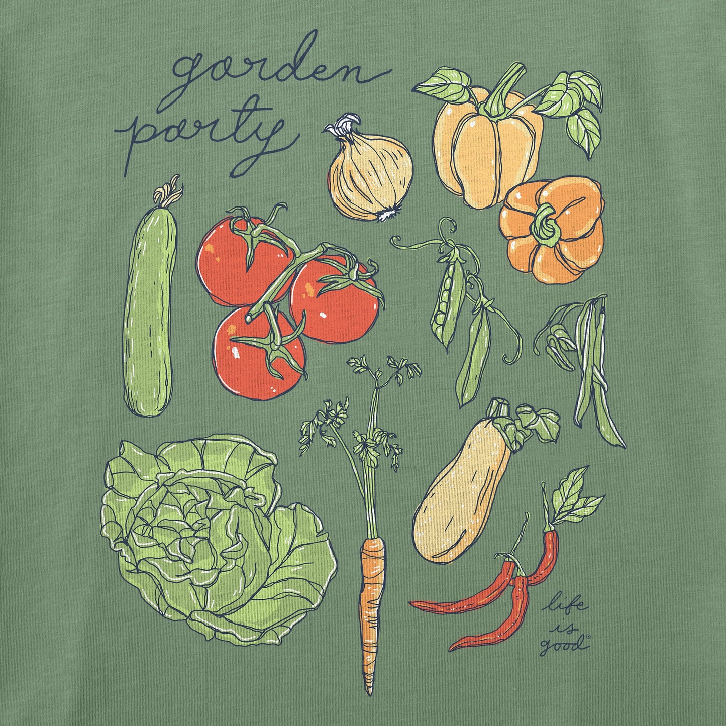 Women's Veggies Garden Party Short Sleeve Tee