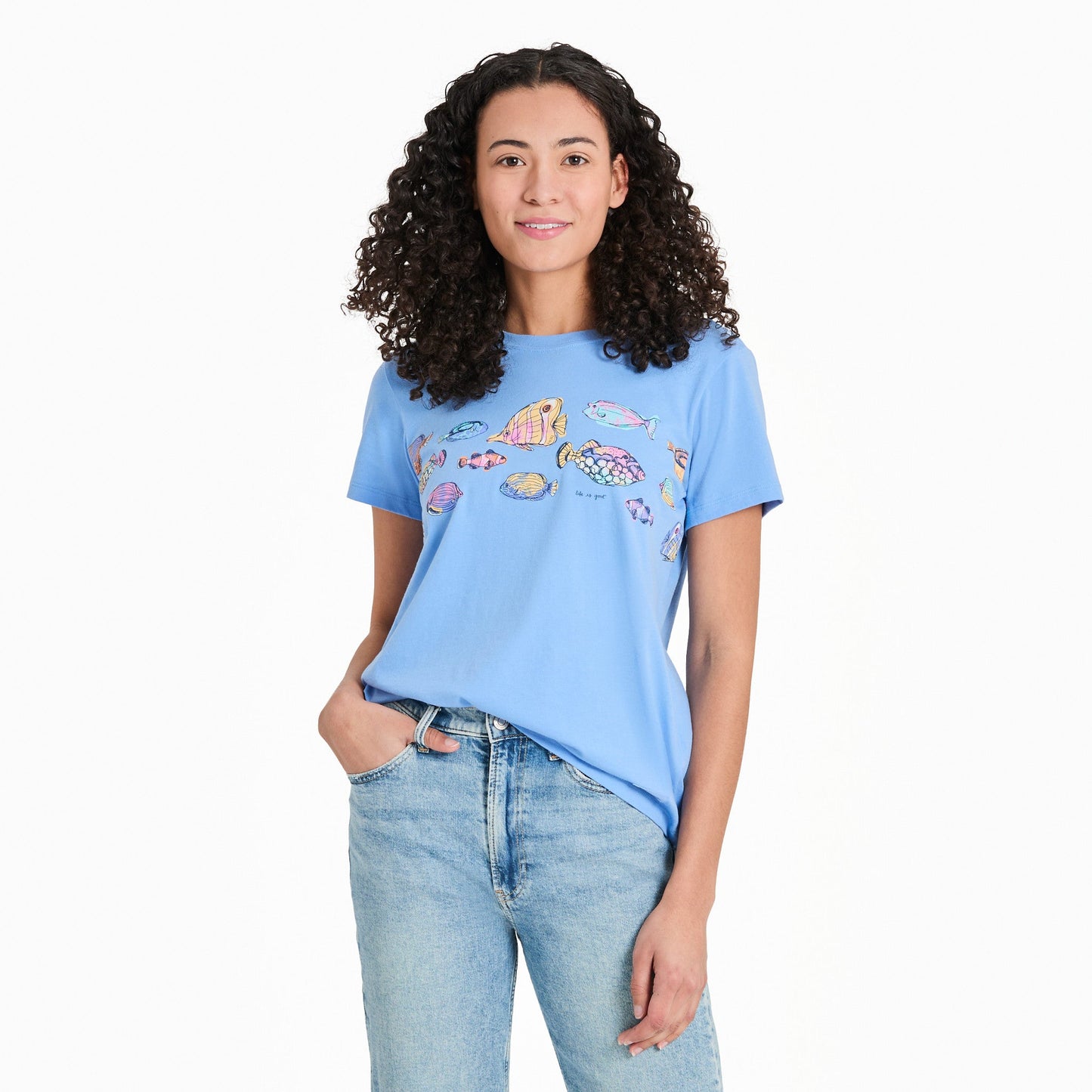 Women's School of Tropical Fish Short Sleeve Crusher-LITE Tee