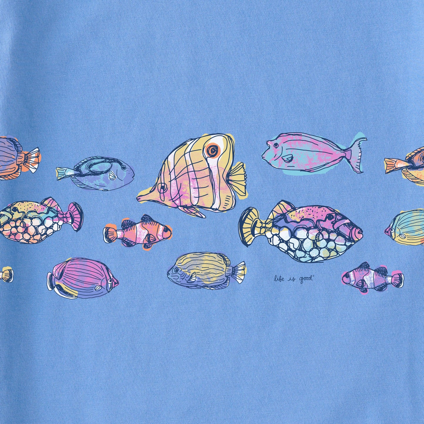 Women's School of Tropical Fish Short Sleeve Crusher-LITE Tee