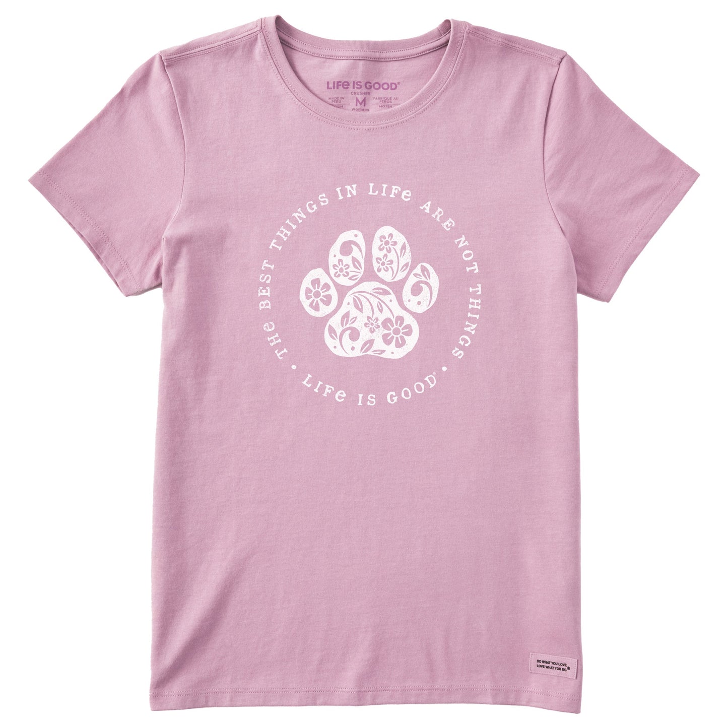Women's Best Things Floral Paw Short Sleeve Tee