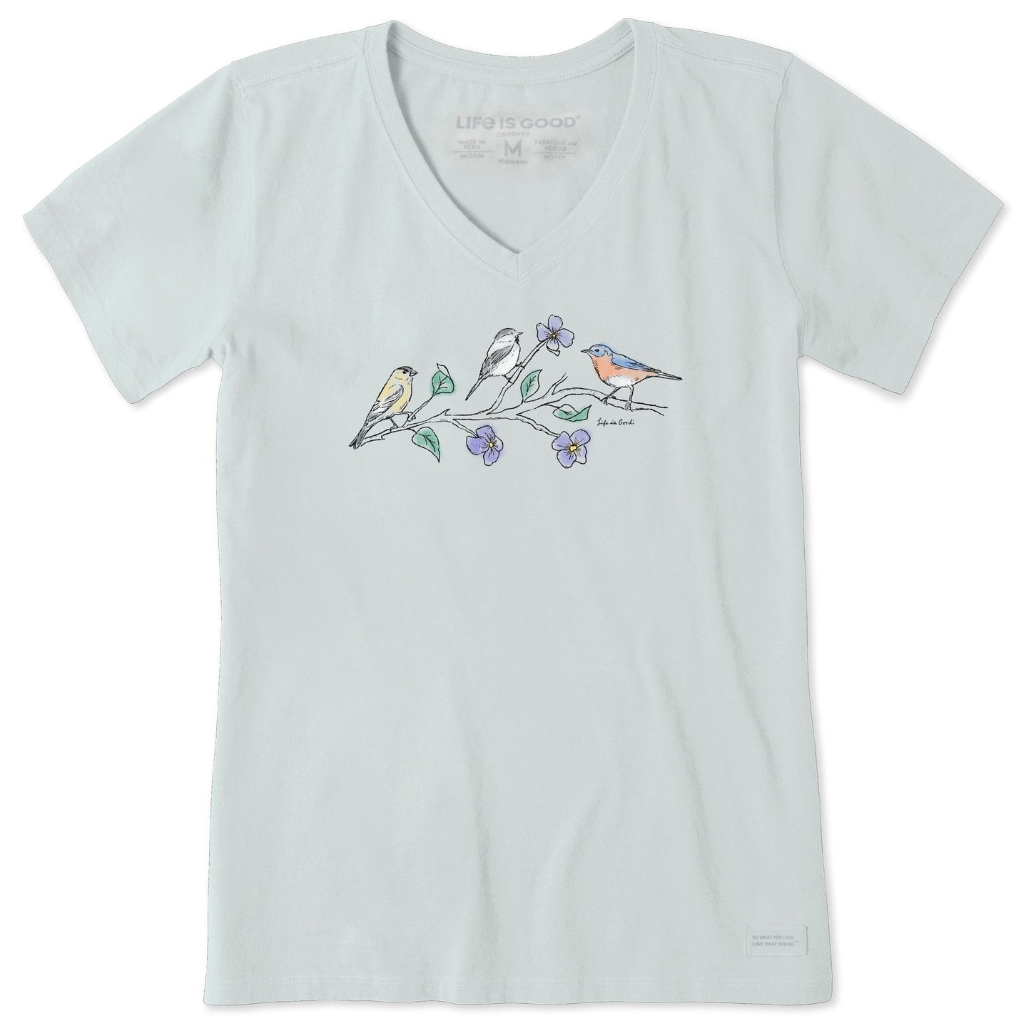 Women's Three Birds Short Sleeve Vee