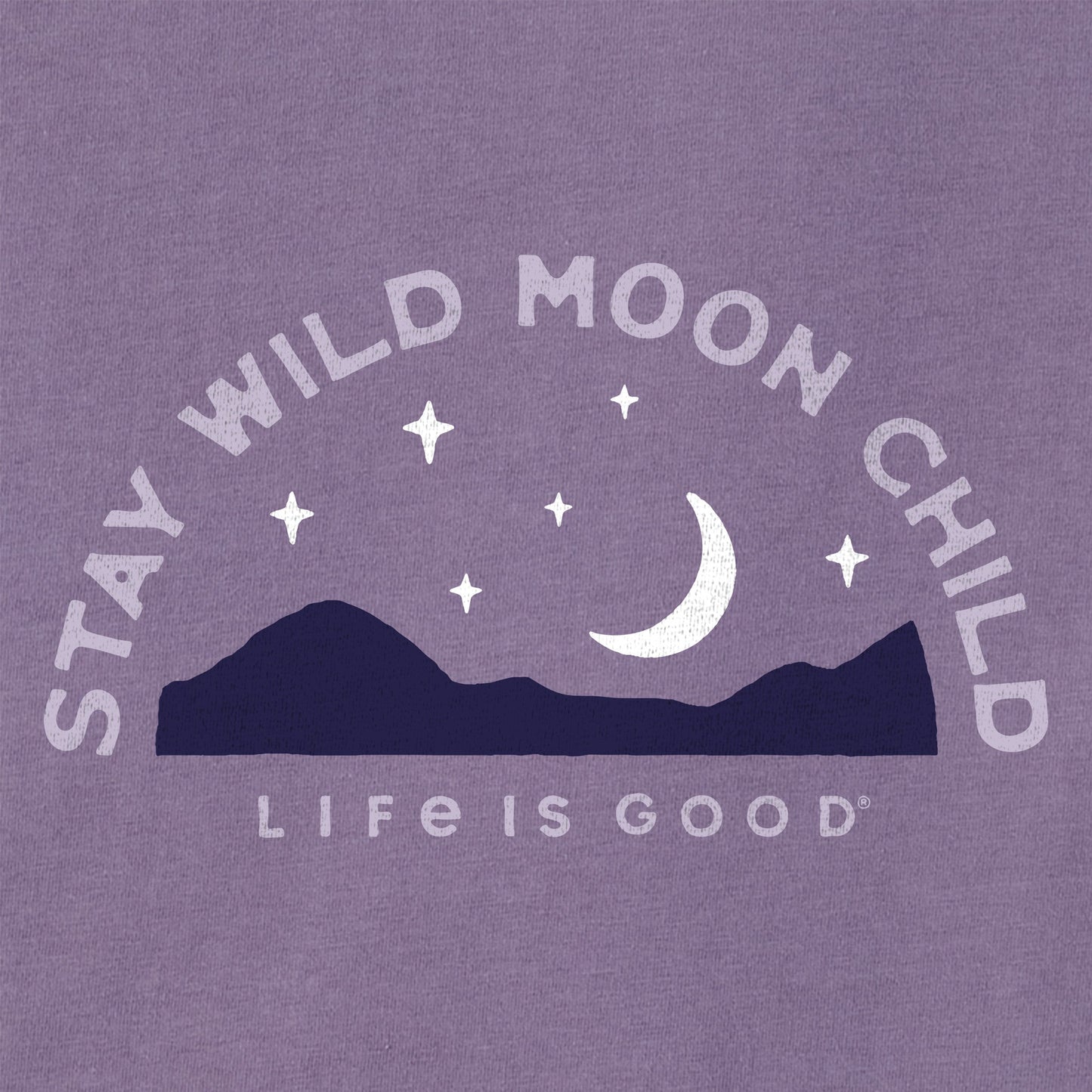 Women's Stay Wild Moon Child Landscape Short Sleeve Crusher-LITE Vee