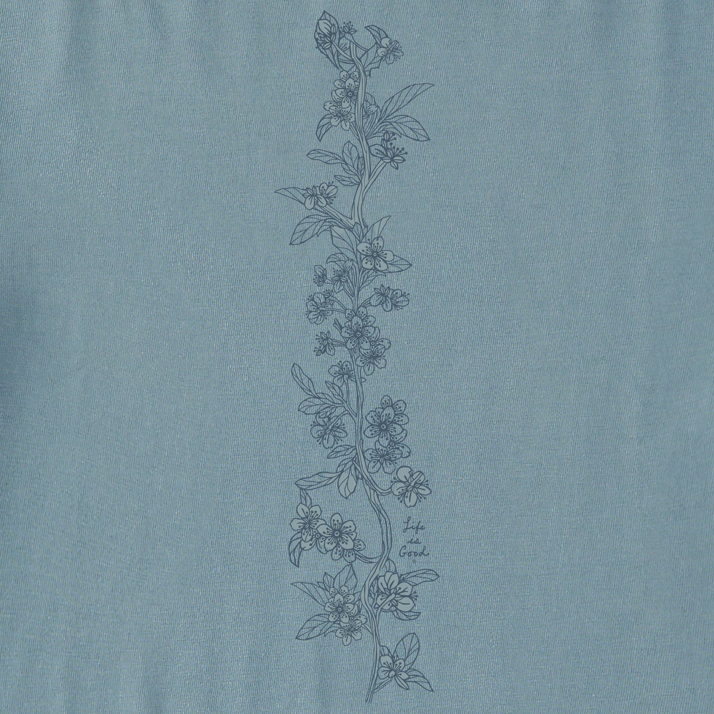 Women's Blossom Branches Long Sleeve Crusher-LITE Vee