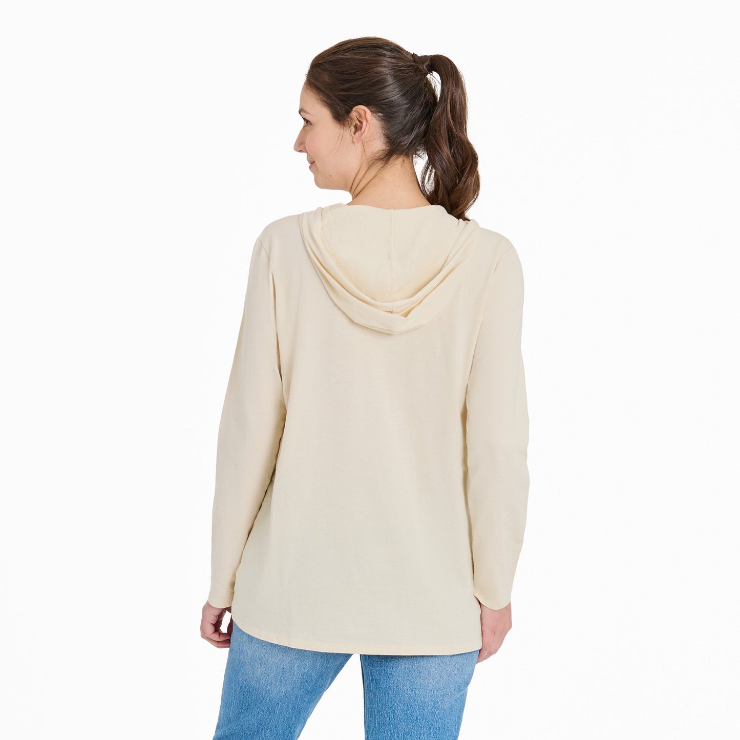 Women's Floral Bird Sunrise Best Things Long Sleeve Crusher-LITE Hooded Tee