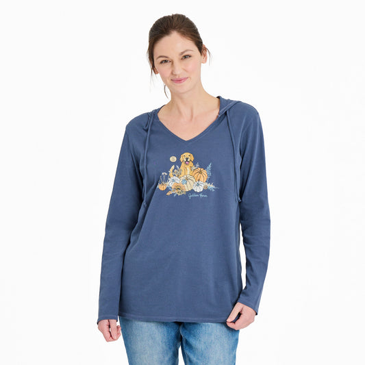 Women's Golden Hour Long Sleeve Crusher-LITE Hooded Tee