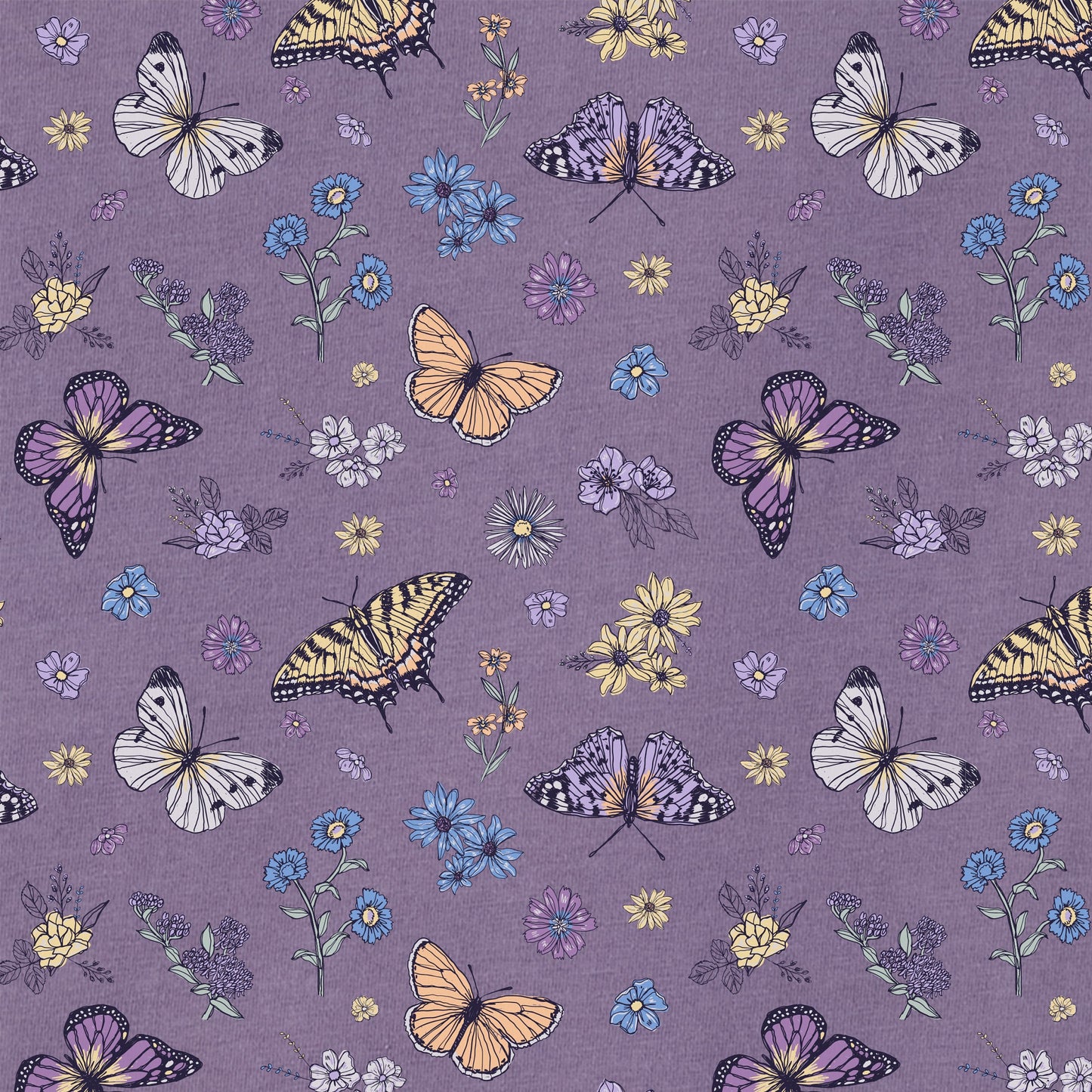 Women's Butterfly Garden Pattern Crusher-LITE Easy Vee