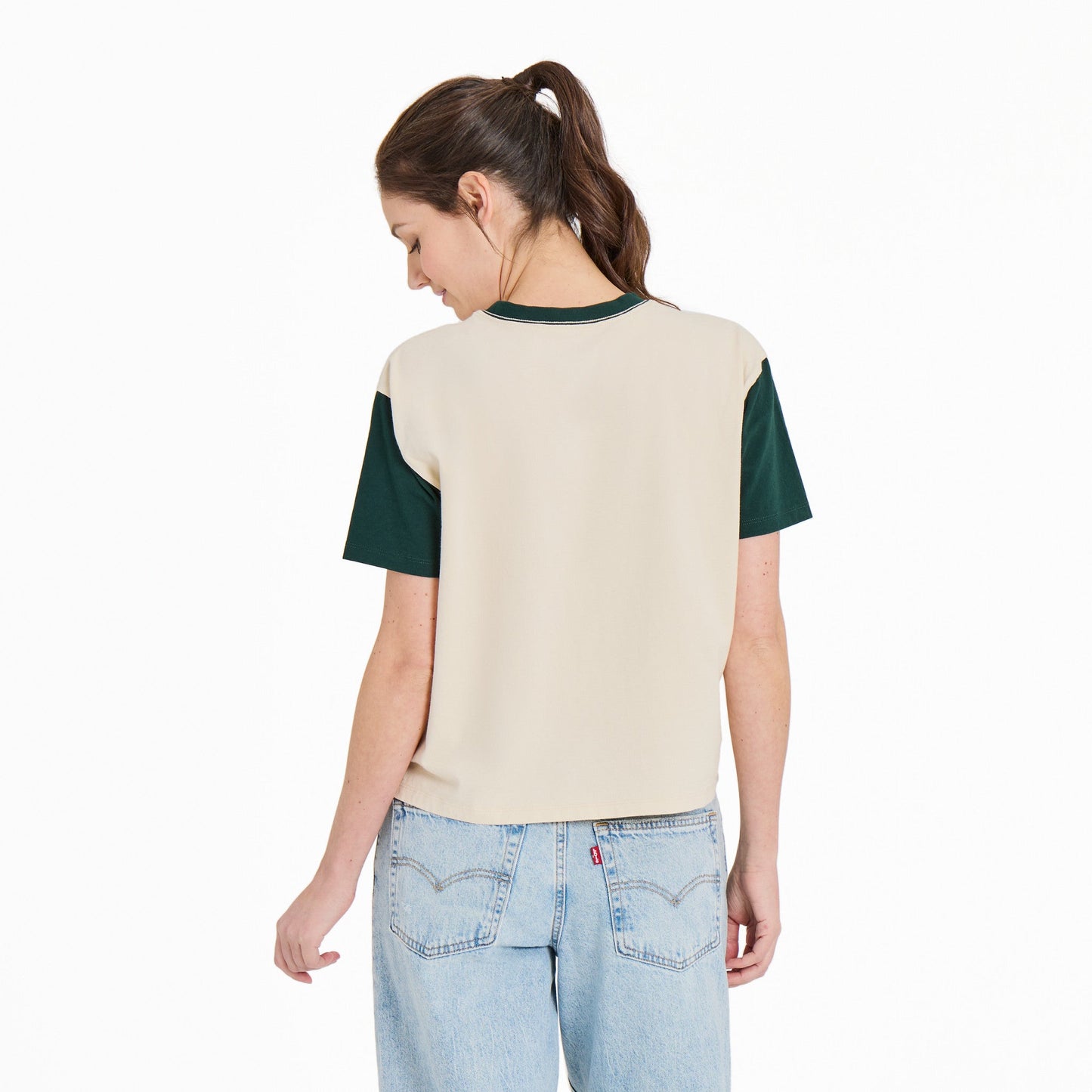 Women's Girls Just Wanna Have Fungi Short Sleeve Crusher Boxy Tee