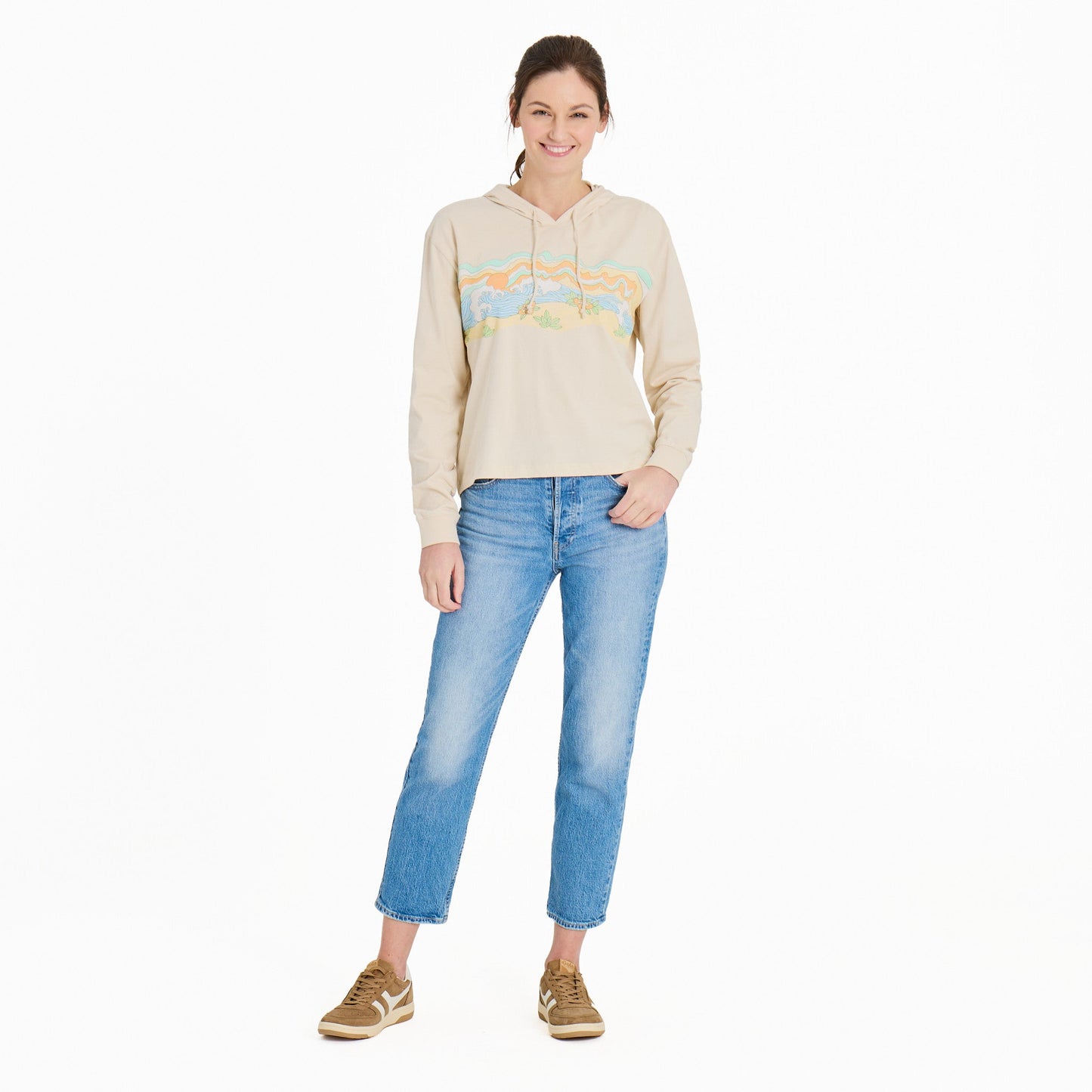 Women's Gone To The Beach Crusher Boxy Hoodie