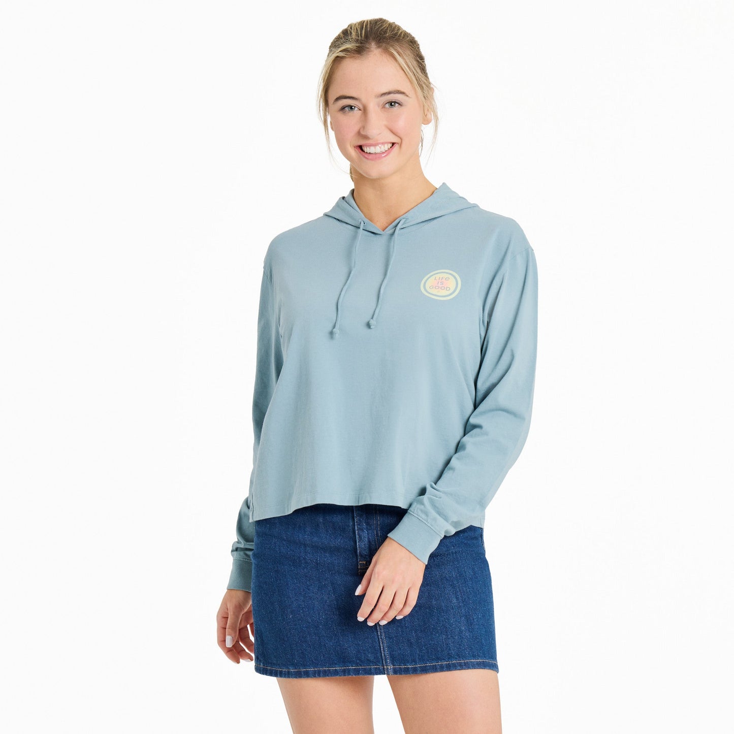 Women's Radiating Sun Crusher Boxy Hoodie