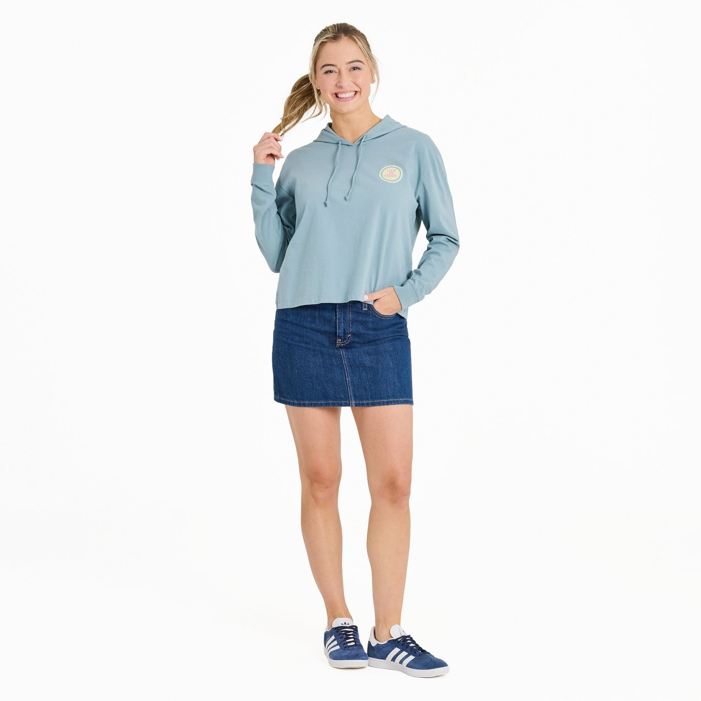 Women's Radiating Sun Crusher Boxy Hoodie