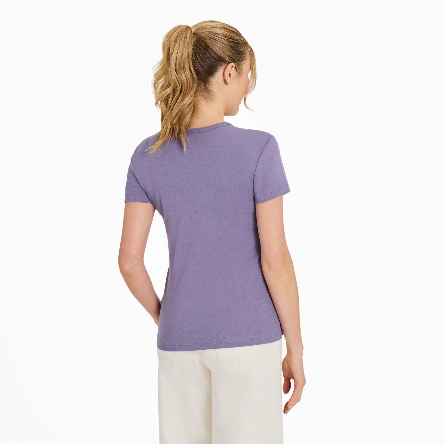 Women's Solid Modal Ribbed Tee