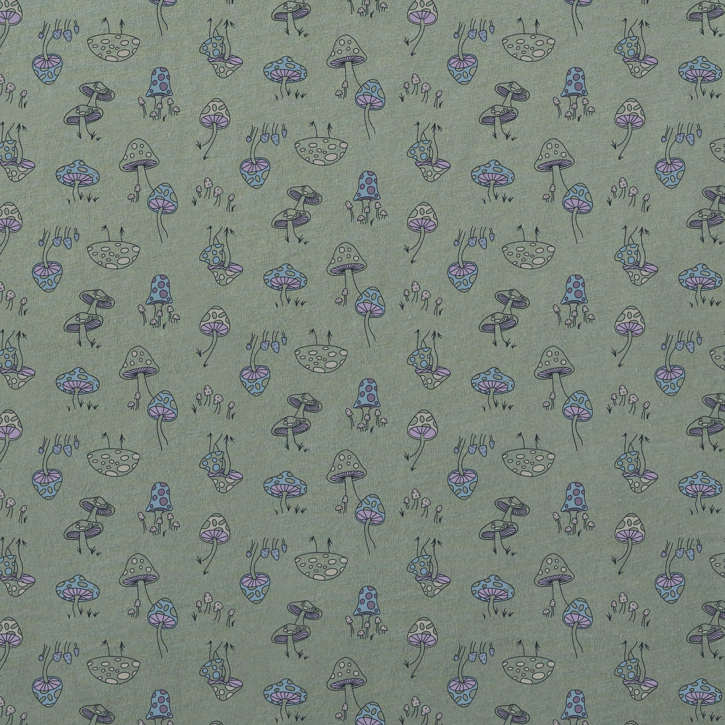 Women's Mushroom Pattern Tiered Tank Dress