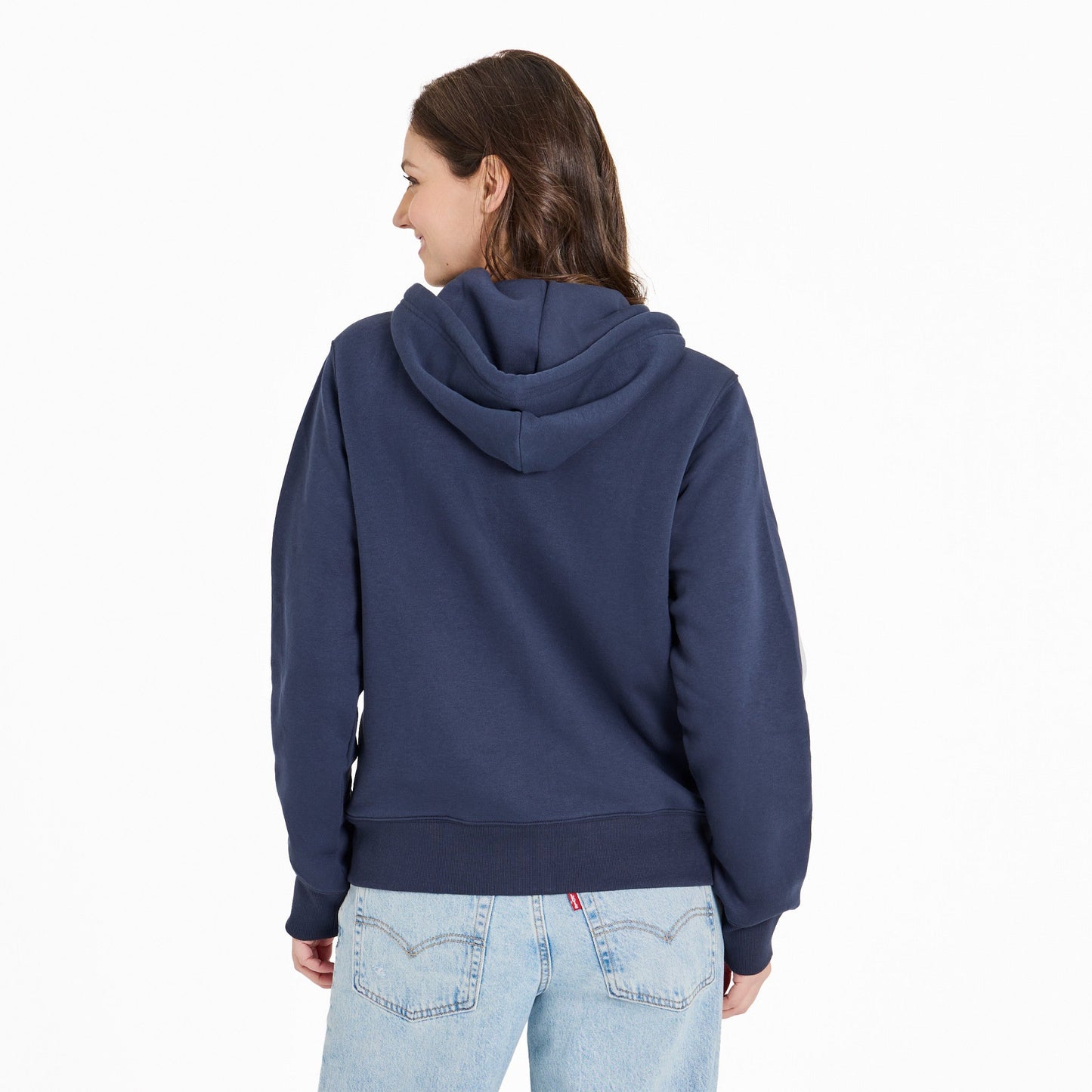 Women's Crafty LIG Stacked Good Vibes Fleece Zip Hoodie