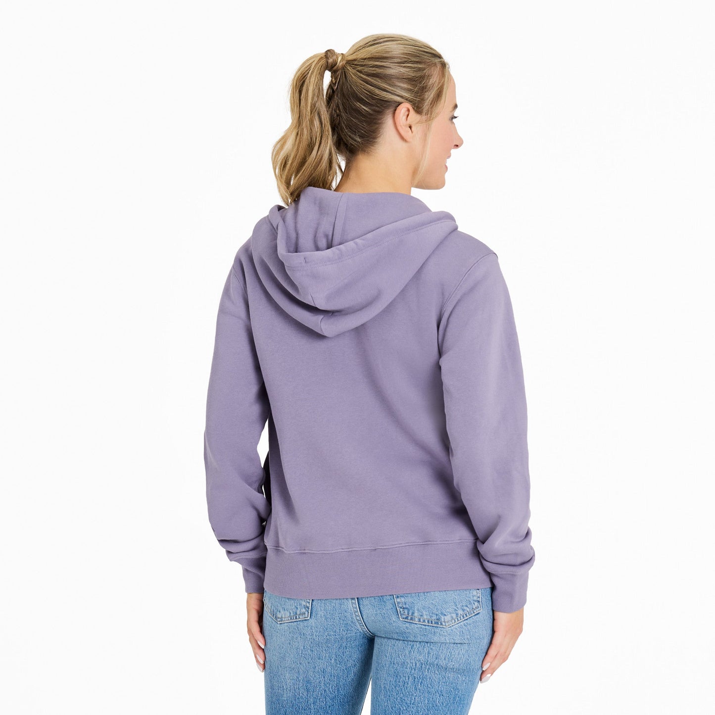 Women's Crafty LIG Stacked Good Vibes Fleece Zip Hoodie