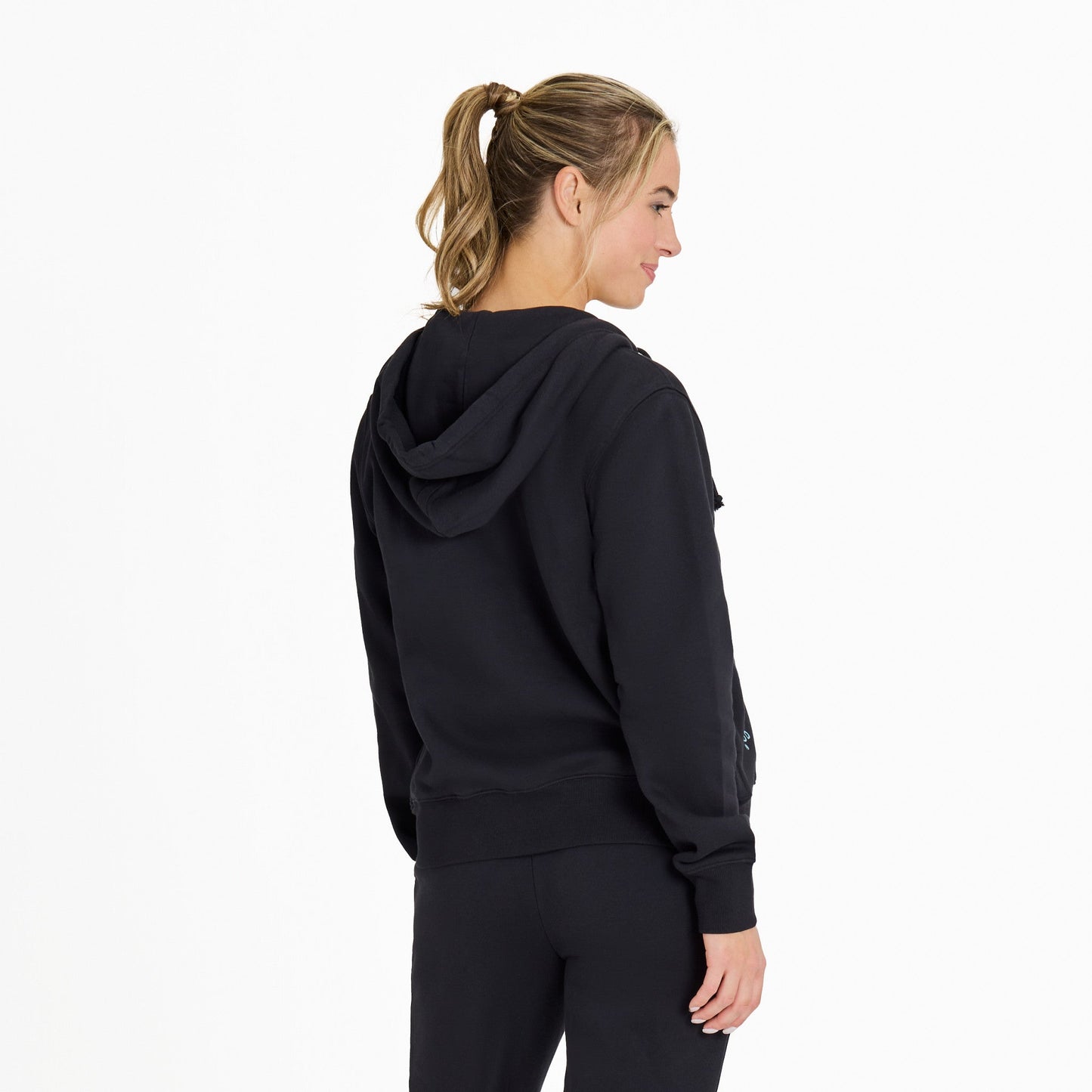 Women's Crafty LIG Stacked Good Vibes Fleece Zip Hoodie