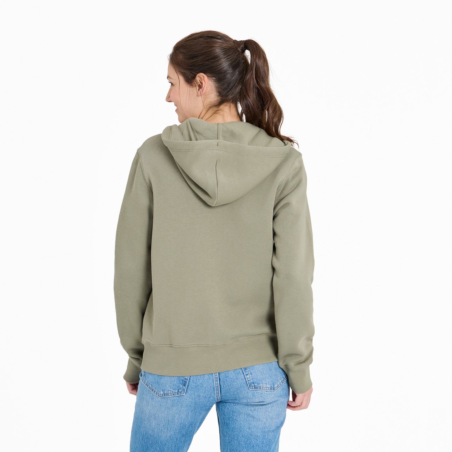Women's Crafty LIG Stacked Good Vibes Fleece Zip Hoodie