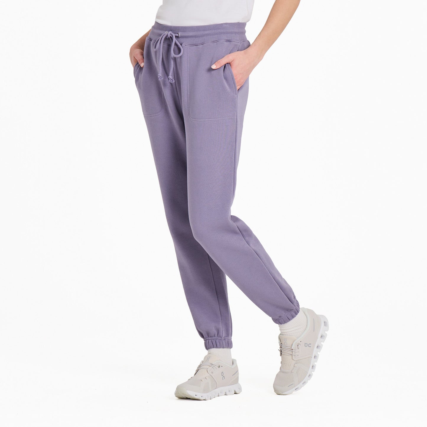 Women's Solid Good Vibes Fleece Jogger