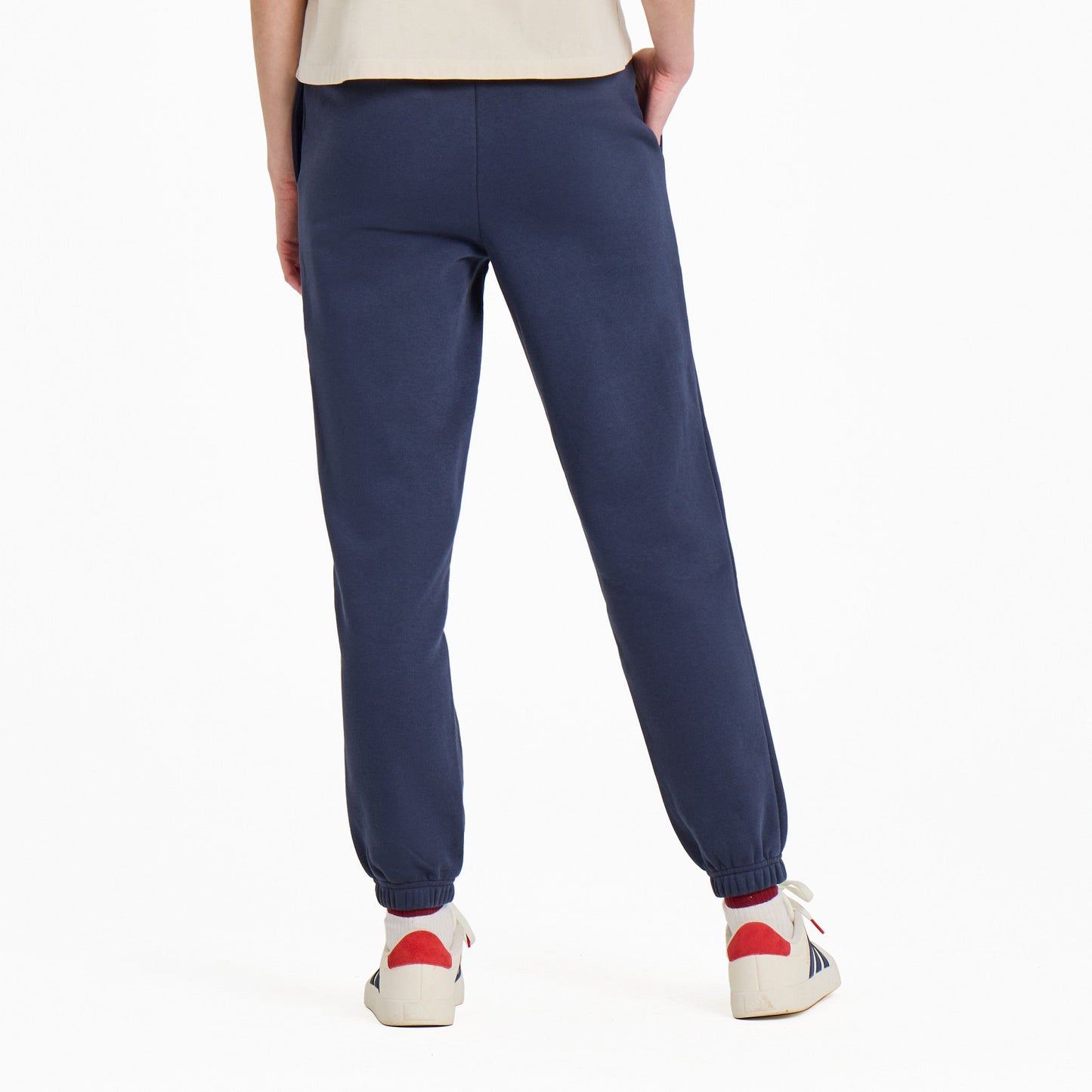 Women's Solid Good Vibes Fleece Jogger