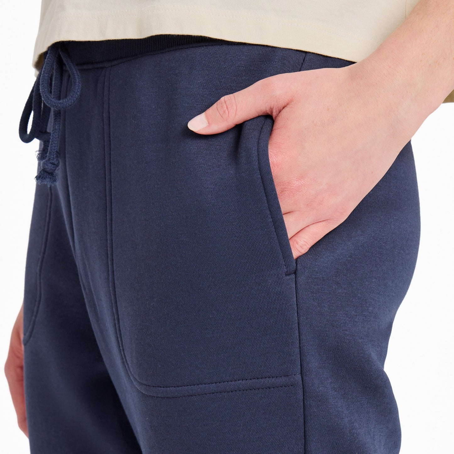 Women's Solid Good Vibes Fleece Jogger