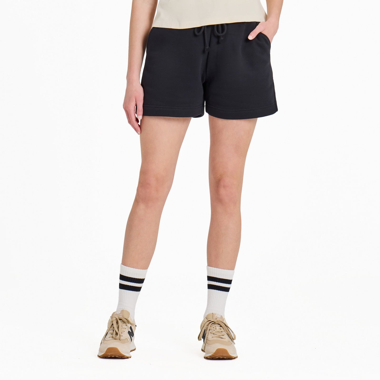 Women's Solid Good Vibes Fleece Shorts