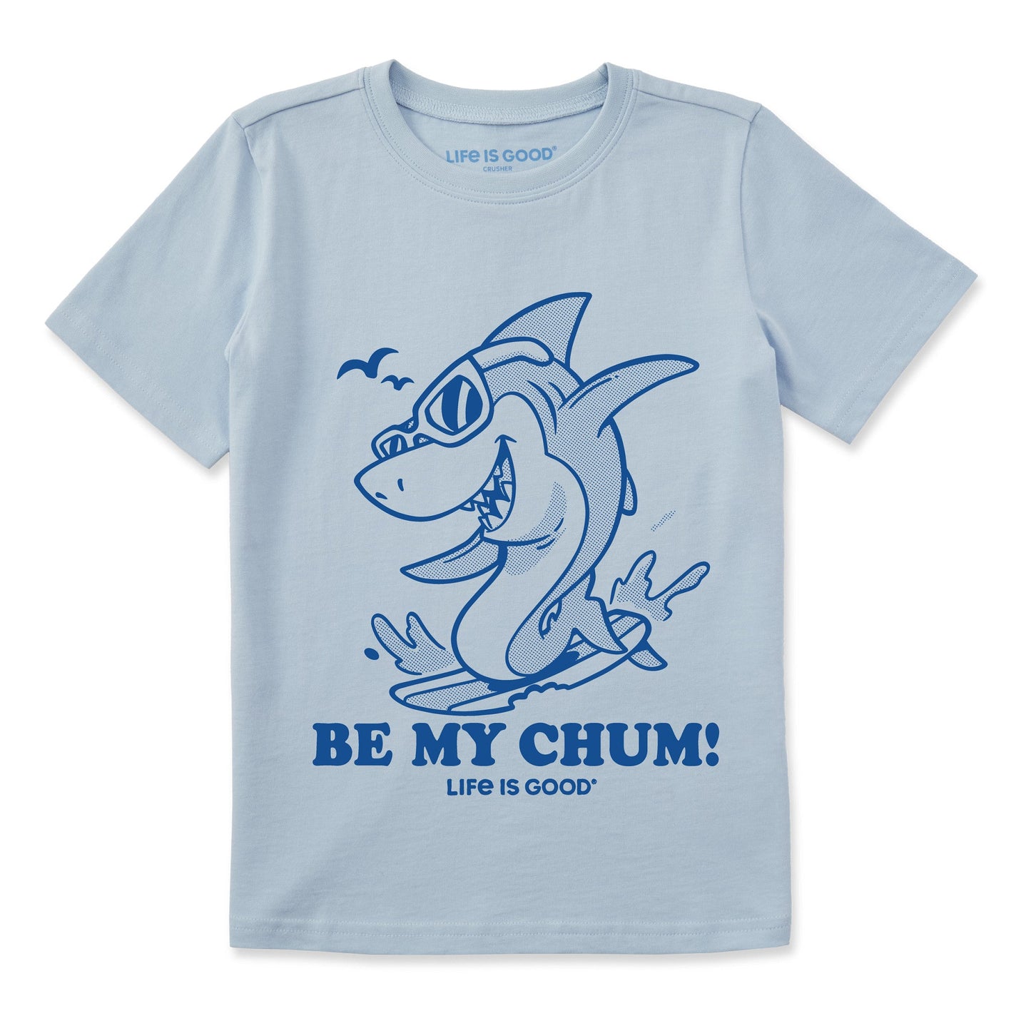 Kids Be My Chum Shark Short Sleeve Crusher Tee