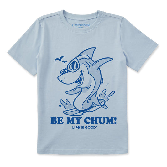 Kids Be My Chum Shark Short Sleeve Crusher Tee