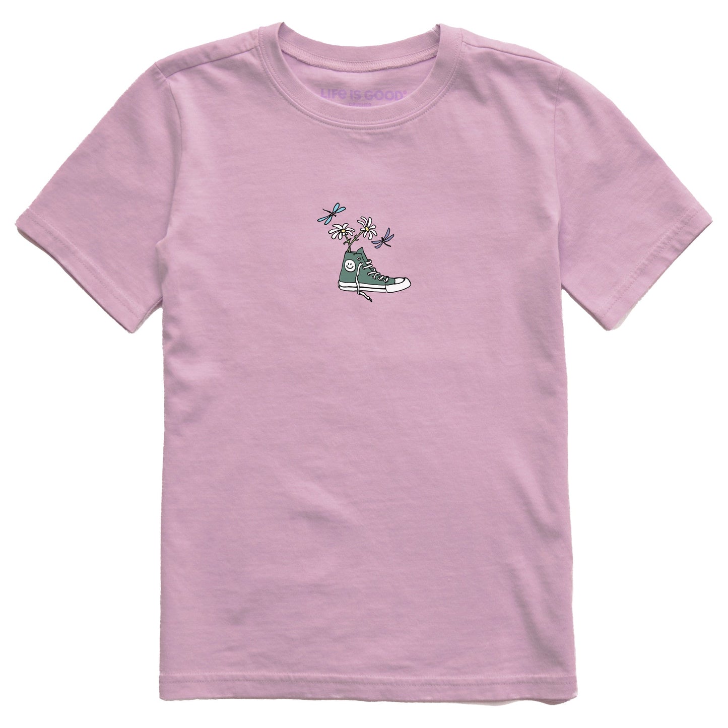 Kids Sneaker Daisy Short Sleeve Crusher Tee