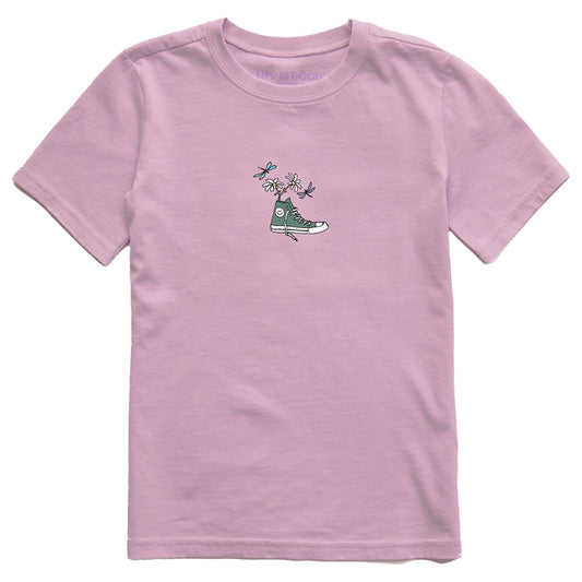 Kids Sneaker Daisy Short Sleeve Crusher Tee