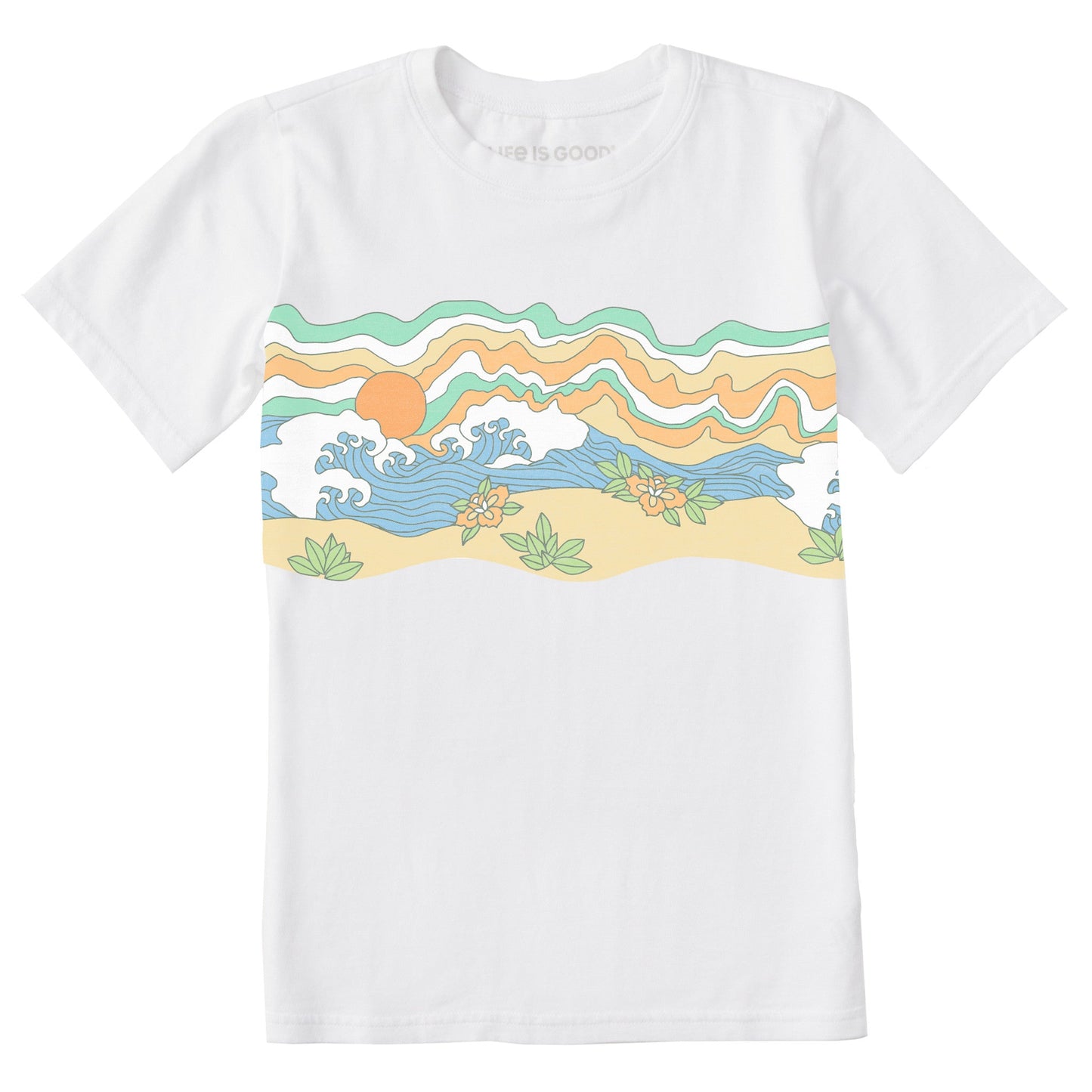 Kids Gone To The Beach Short Sleeve Crusher Tee
