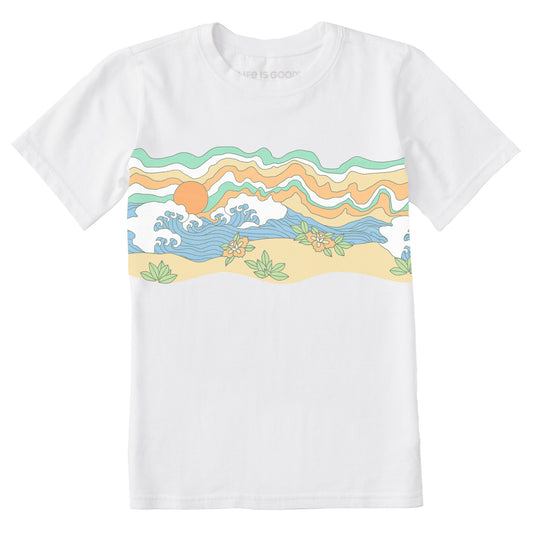 Kids Gone To The Beach Short Sleeve Crusher Tee