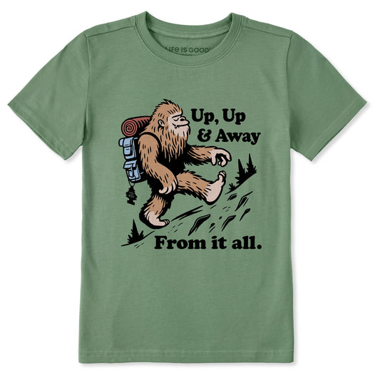 Kids Up Up & Away Bigfoot Short Sleeve Crusher Tee